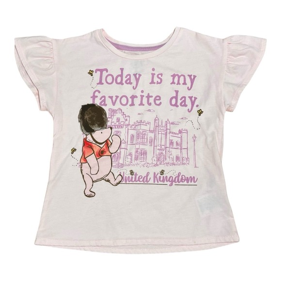 Disney Other - Disney Classic Winnie The Pooh Shirt Epcot United Kingdom Girls Small